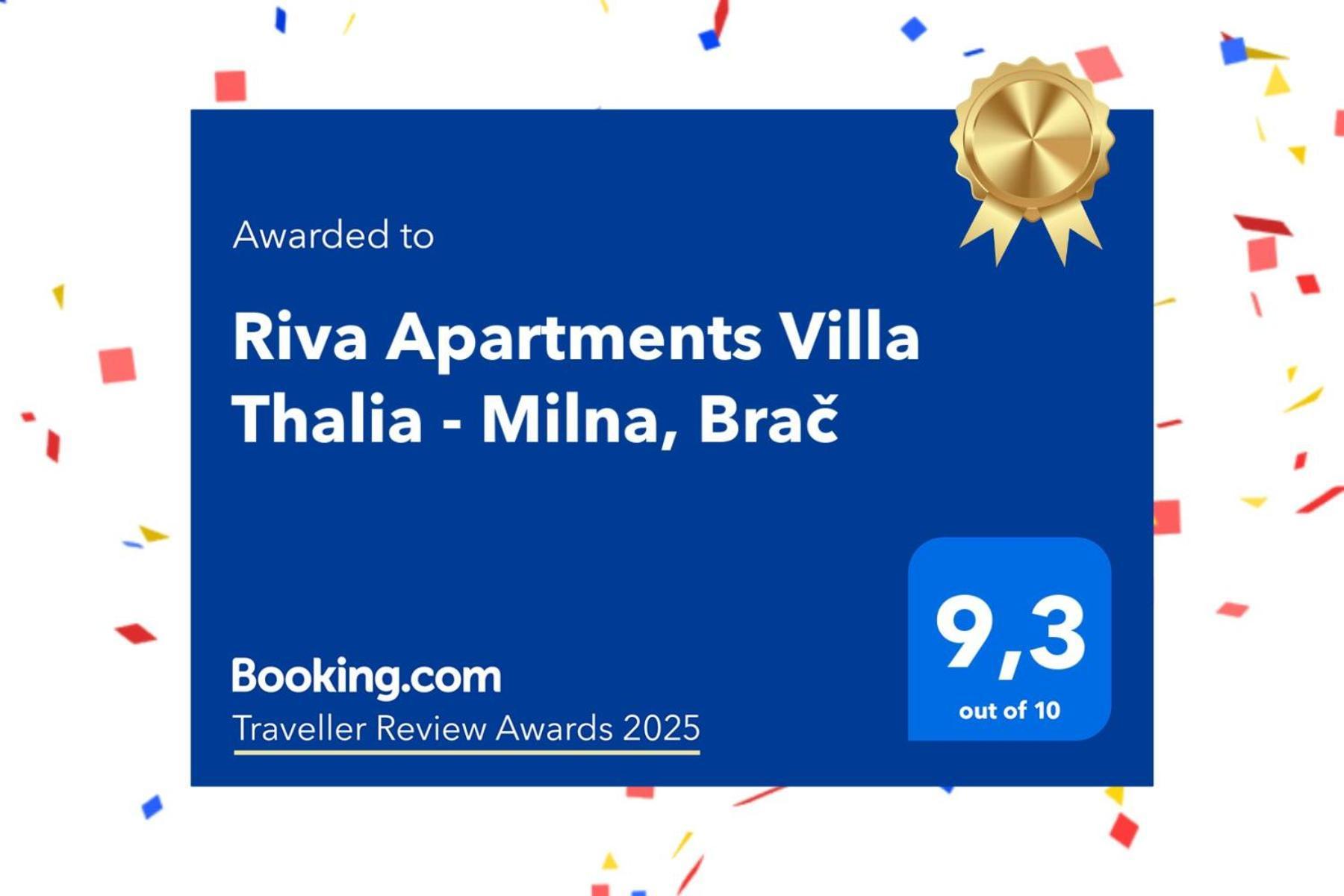 Riva Apartments Villa Thalia - Milna, Brac Милна Экстерьер фото